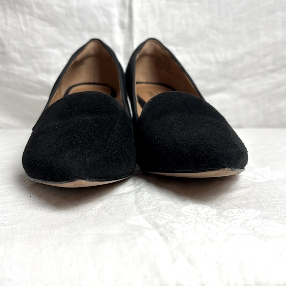 Indigo by Clarks Sage Elfin Black Suede Shoes with Kitten Heel Sz 9 - Picture 4 of 7